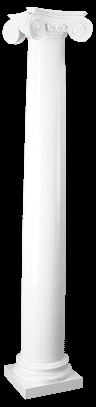 Greek Angular Ionic Architectural Column