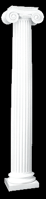 Greek Erectheum Ionic Fluted Architectural Column