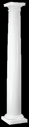 Roman Doric Architectural Column with Attic Base