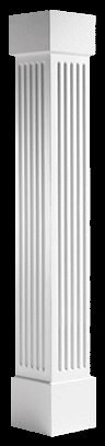 MeltonCraft Square Fluted Column